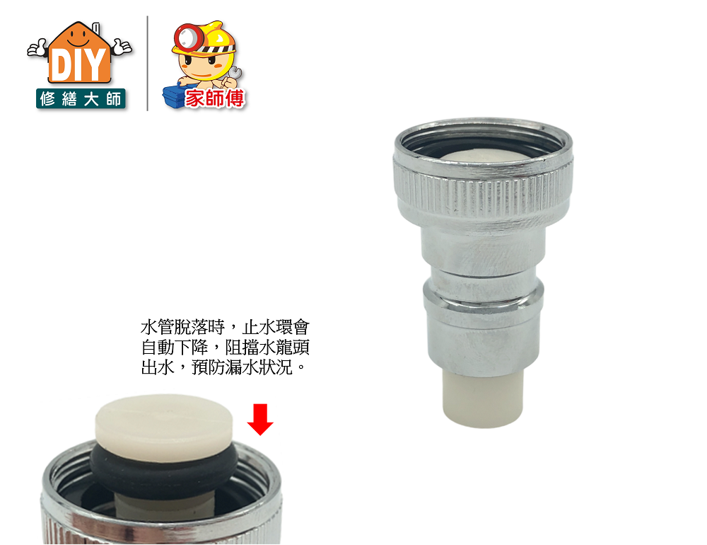 洗衣機管自動止水接頭